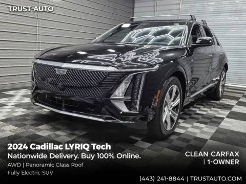 Black 2024 Cadillac LYRIQ Tech AWD Electric SUV for sale in Sykesville, MD
