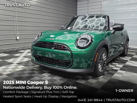 Green 2025 MINI Cooper S Soft-Top Convertible for sale in Sykesville, MD