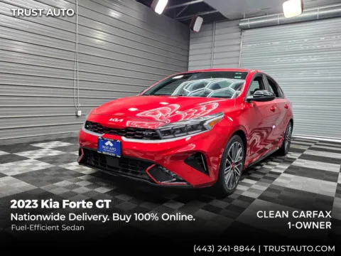 Red 2023 Kia Forte GT 4-Door Sedan for sale in Sykesville, MD
