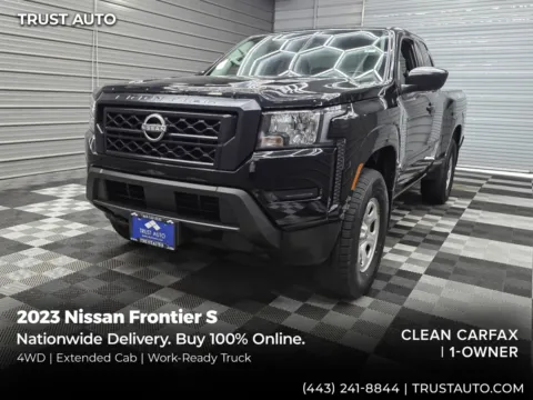 Black 2023 Nissan Frontier S King Cab 4WD Extended Cab Pickup Truck for sale in Sykesville, MD