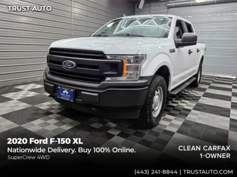 White 2020 Ford F-150 XL 4WD SuperCrew Pickup Truck for sale in Sykesville, MD