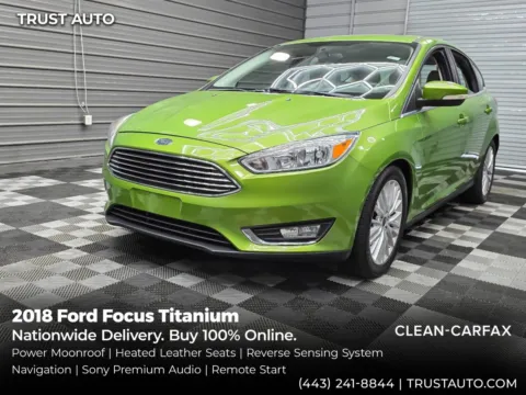 Used 2018 Ford Focus Titanium Hatchback for sale in Sykesville, MD