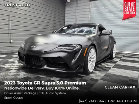 White 2023 Toyota GR Supra 3.0 Premium Coupe w/Driver Assist Pkg for sale in Sykesville, MD