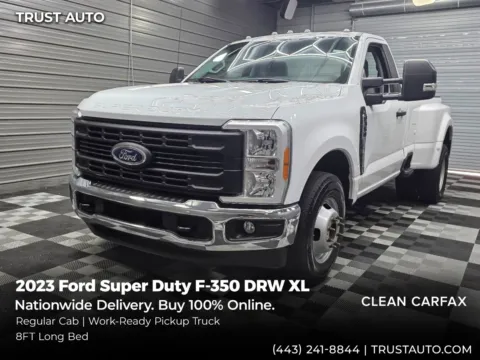 White 2023 Ford Super Duty F-350 DRW XL Regular Cab 8ft Bed Pickup Truck for sale in Sykesville, MD