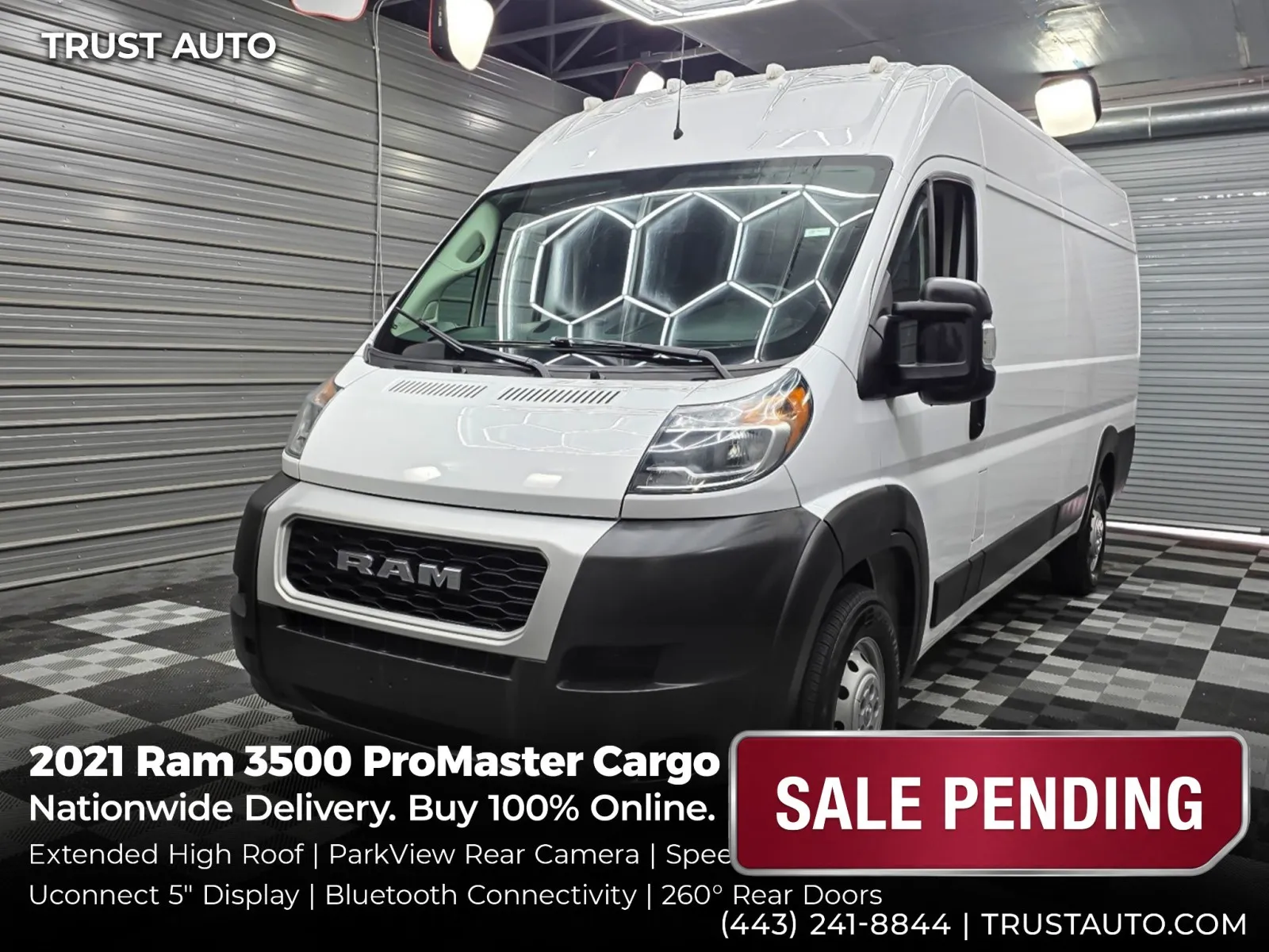 2021 Ram 3500 ProMaster Cargo 159''WB High Roof Extended Minivan/Van