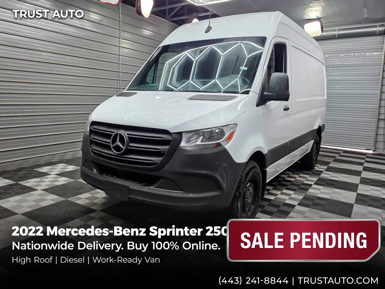 2022 Mercedes-Benz Sprinter 2500 Cargo 144''WB High Roof Diesel Minivan/Van
