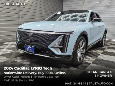 Beige 2024 Cadillac LYRIQ Tech AWD Electric SUV w/Driver Assist Pkg for sale in Sykesville, MD