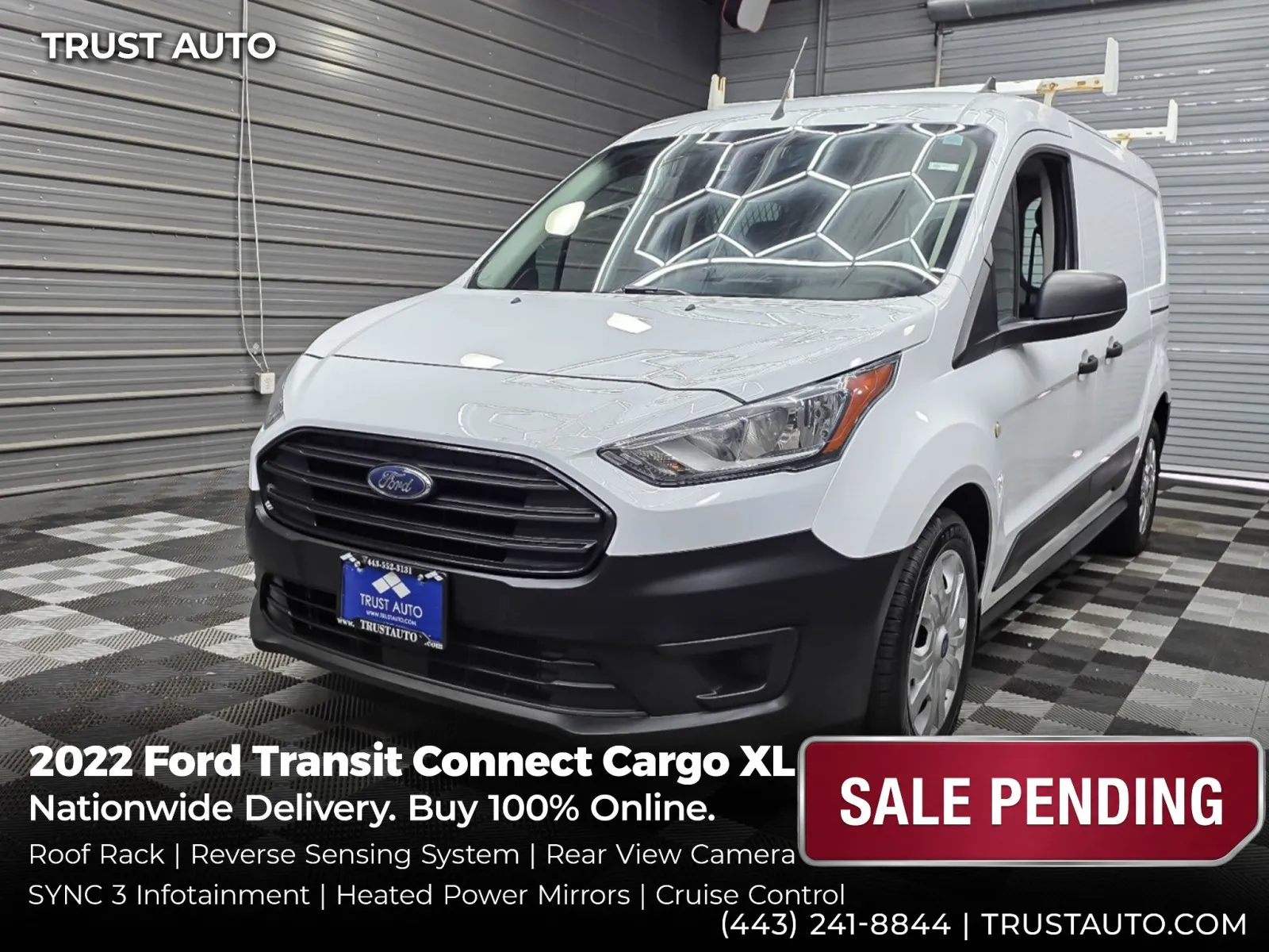 2022 Ford Transit Connect Cargo XL 121''LWB Minivan/Van w/Roof Racks for sale in Sykesville, MD