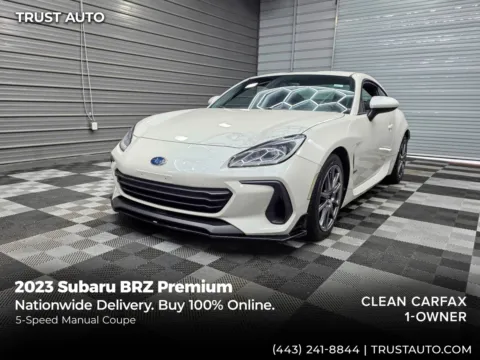 White 2023 Subaru BRZ Premium 5-Speed Manual Coupe for sale in Sykesville, MD