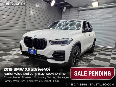 White 2019 BMW X5 xDrive40i AWD Luxury SUV w/Premium 2/Convenience Pkgs for sale in Sykesville, MD