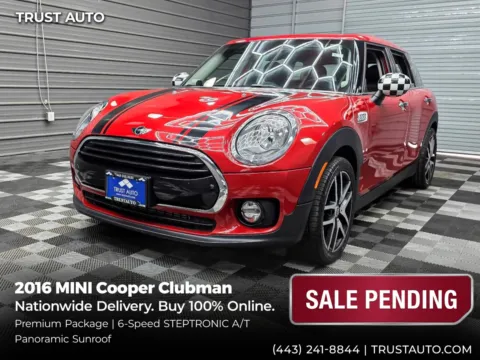 Red 2016 MINI Cooper Clubman 4-Door Wagon w/Premium Pkg for sale in Sykesville, MD