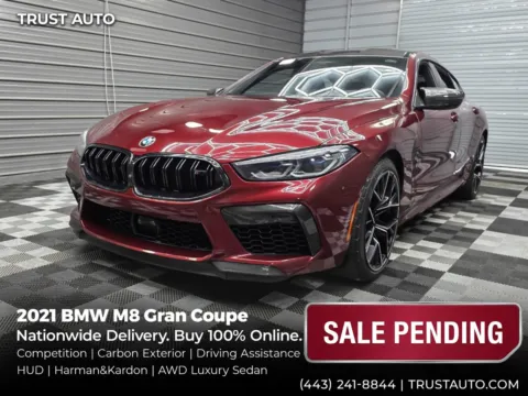 Red 2021 BMW M8 Gran Coupe AWD Luxury Sedan w/Competition/Drivers Assistance Pro for sale in Sykesville, MD