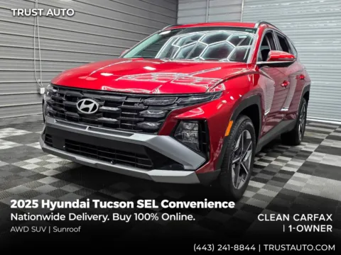 Red 2025 Hyundai Tucson SEL Convenience AWD SUV for sale in Sykesville, MD