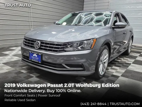 Gray 2019 Volkswagen Passat 2.0T Wolfsburg Edition 4-Door Sedan for sale in Sykesville, MD