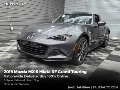 Gray 2019 Mazda MX-5 Miata RF Grand Touring 6-Speed Manual Hard-Top Convertible for sale in Sykesville, MD