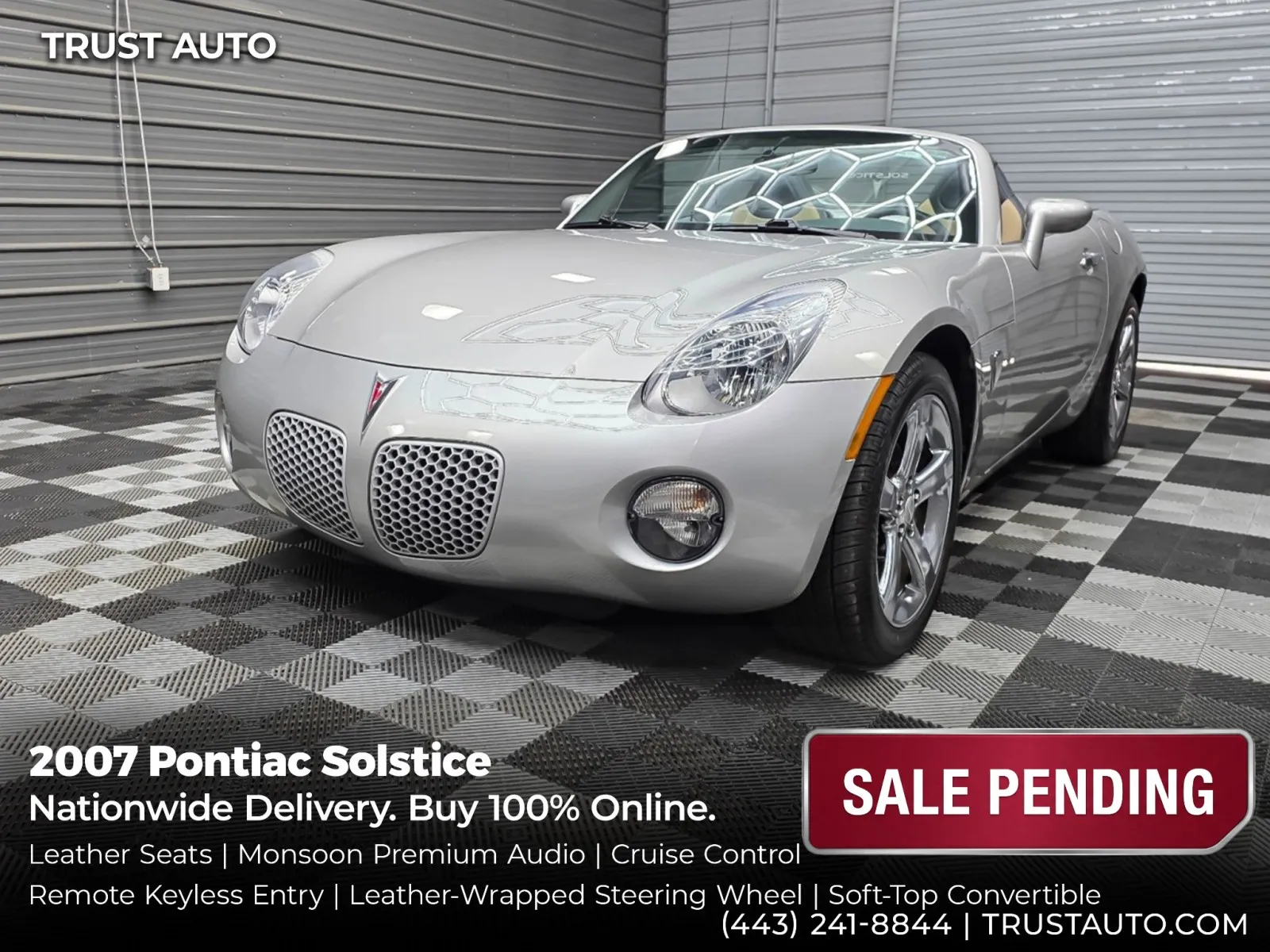 2007 Pontiac Solstice Soft-Top Convertible for sale in Sykesville, MD
