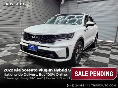 White 2022 Kia Sorento SX Prestige Plug-In Hybrid 6-Passenger SUV for sale in Sykesville, MD