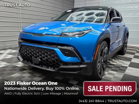 Blue 2023 Fisker Ocean One AWD Electric SUV for sale in Sykesville, MD