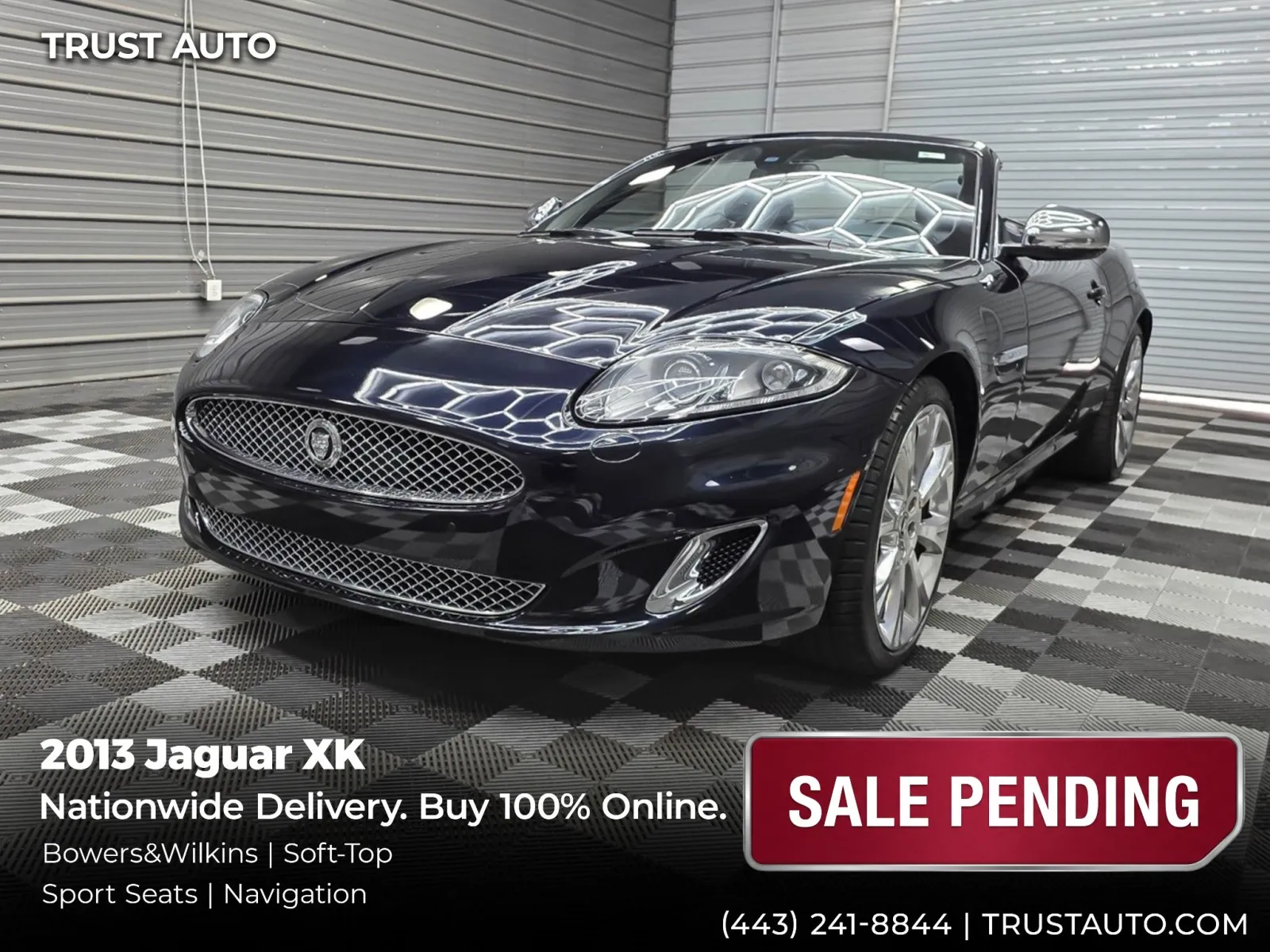 2013 Jaguar XK Soft-Top Sport Convertible for sale in Sykesville, MD