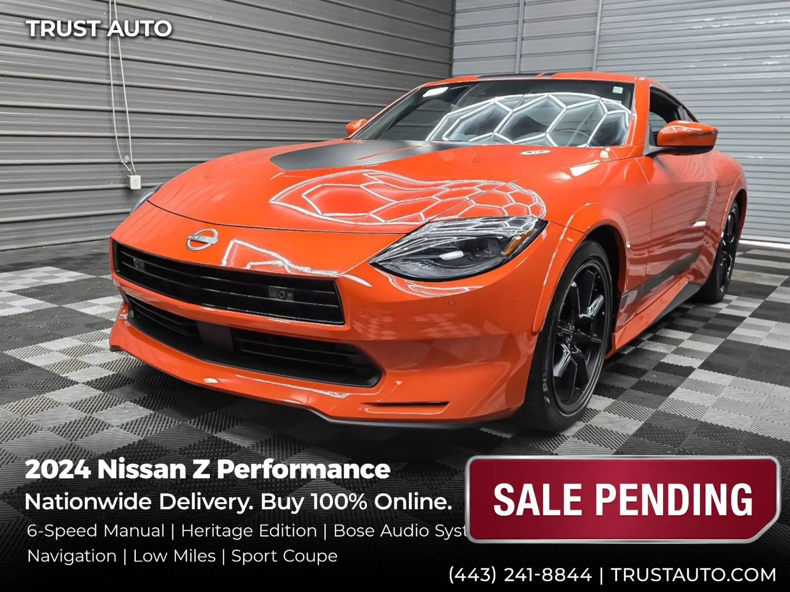 2024 Nissan Z Performance 6-Speed Manual Sport Coupe for sale in Sykesville, MD