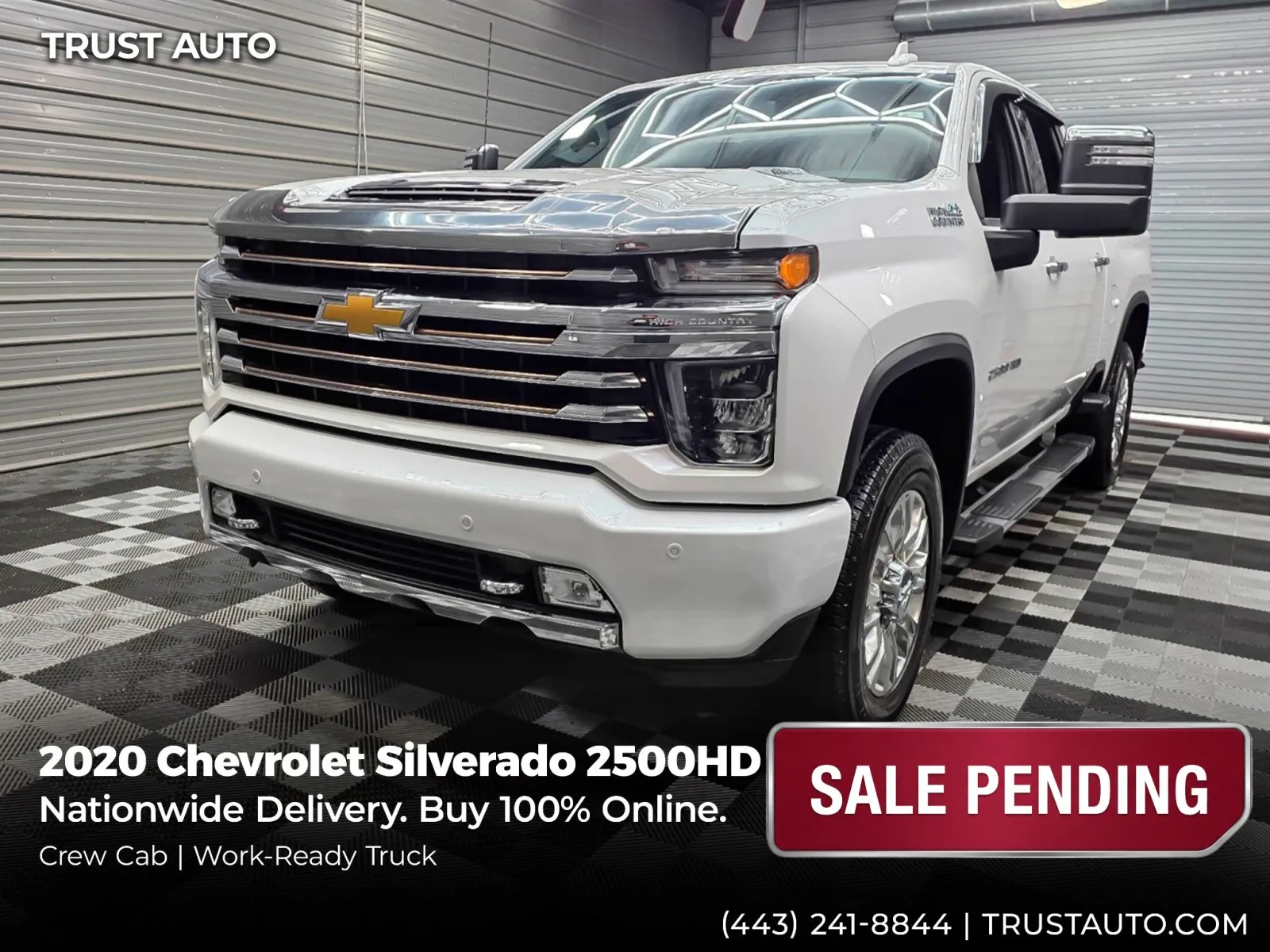 2020 Chevrolet Silverado 2500HD High Country 4WD Crew Cab Pickup Truck for sale in Sykesville, MD