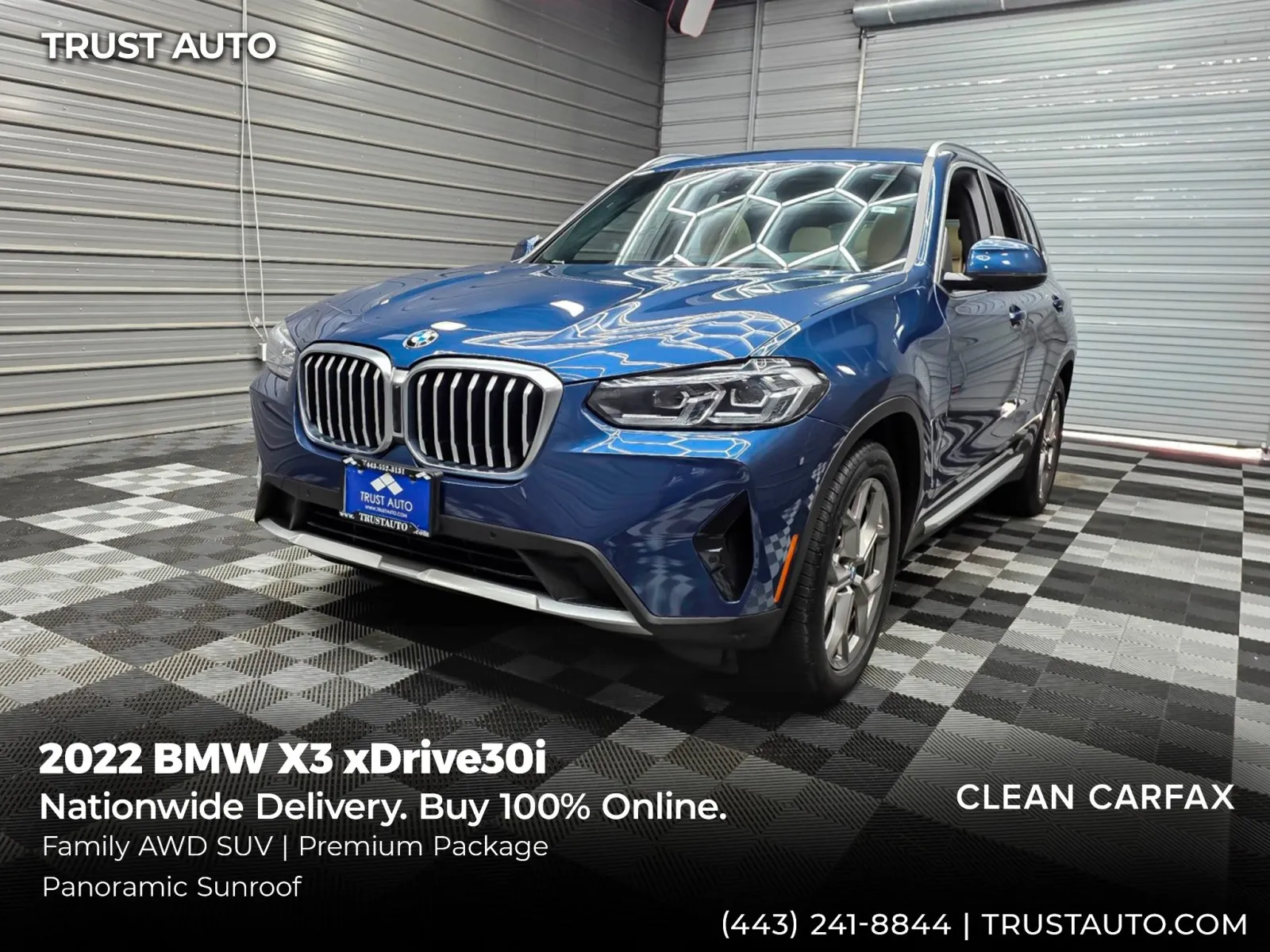 2022 BMW X3 xDrive30i AWD Luxury SUV w/Premium Pkg