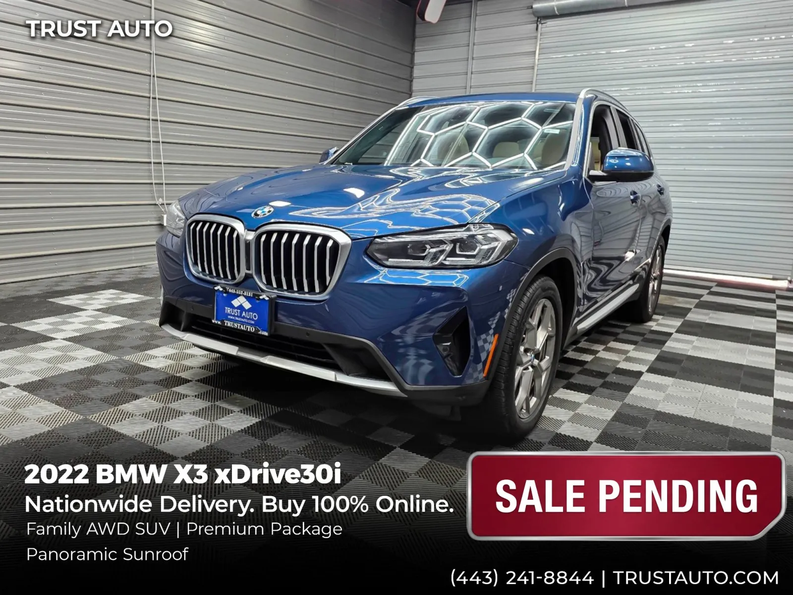 2022 BMW X3 xDrive30i AWD Luxury SUV w/Premium Pkg for sale in Sykesville, MD
