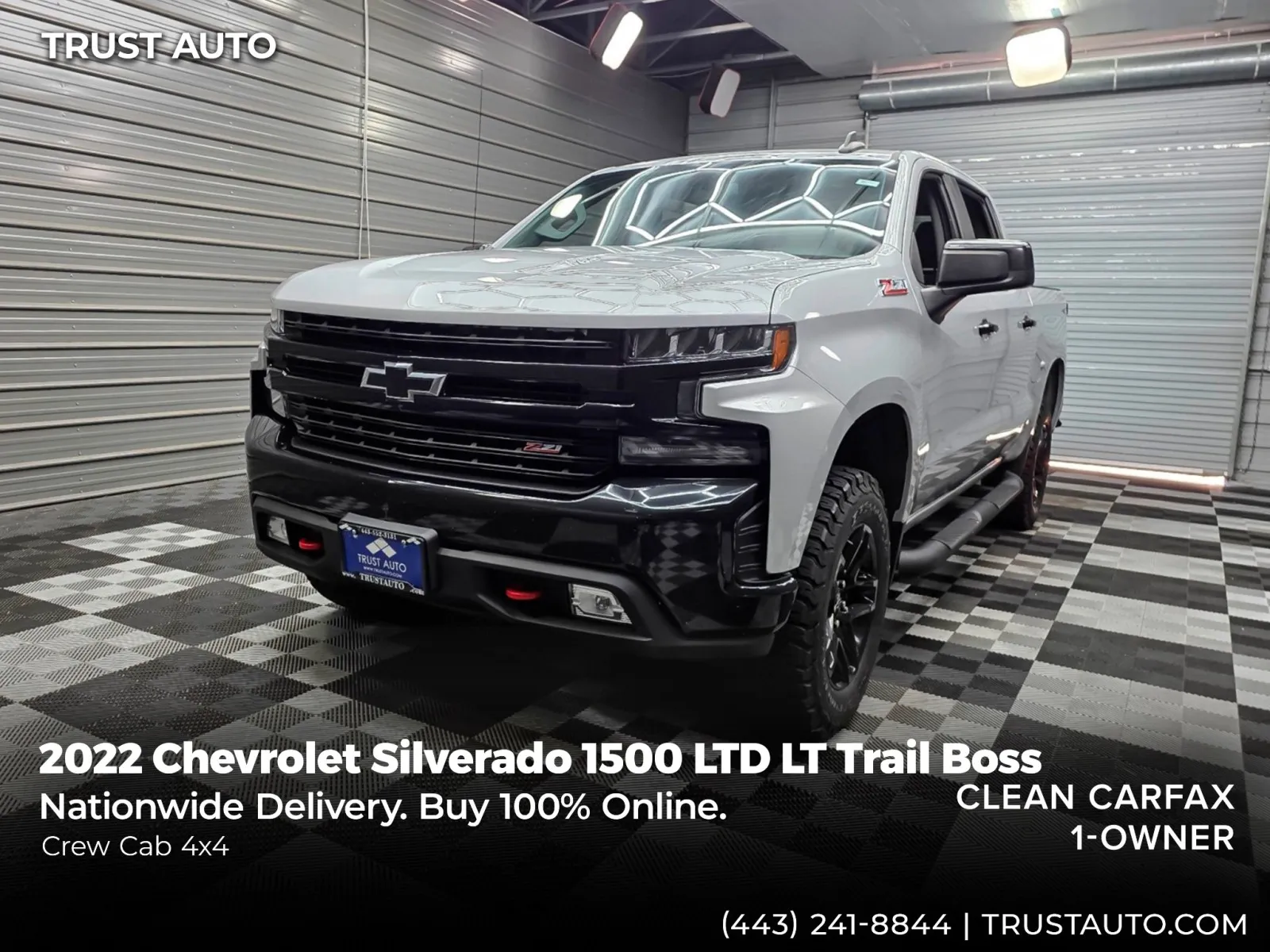 2022 Chevrolet Silverado 1500 LTD LT Trail Boss 4WD Crew Cab Pickup Truck