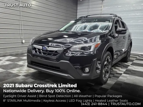 Black 2021 Subaru Crosstrek Limited AWD SUV for sale in Sykesville, MD