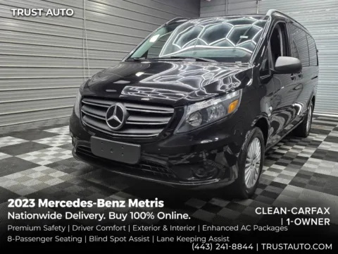Black 2023 Mercedes-Benz Metris 8-Passenger Minivan/Van w/Premium Safety Pkg for sale in Sykesville, MD