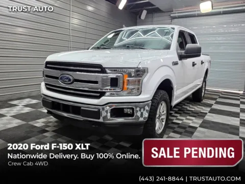 White 2020 Ford F-150 XLT 4WD SuperCrew EcoBoost Pickup Truck for sale in Sykesville, MD