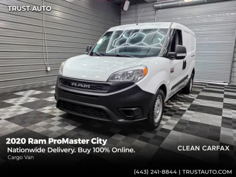 White 2020 Ram ProMaster City Tradesman Cargo Minivan/Van for sale in Sykesville, MD