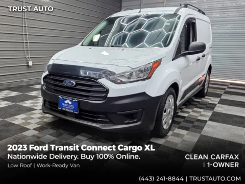 White 2023 Ford Transit Connect Cargo XL 105''WB Minivan/Van for sale in Sykesville, MD