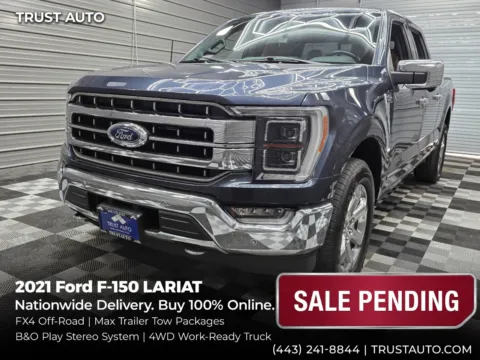 Gray 2021 Ford F-150 LARIAT 4WD SuperCrew Hybrid 6.5FT Long Bed Pickup Truck w/FX4 Of for sale in Sykesville, MD