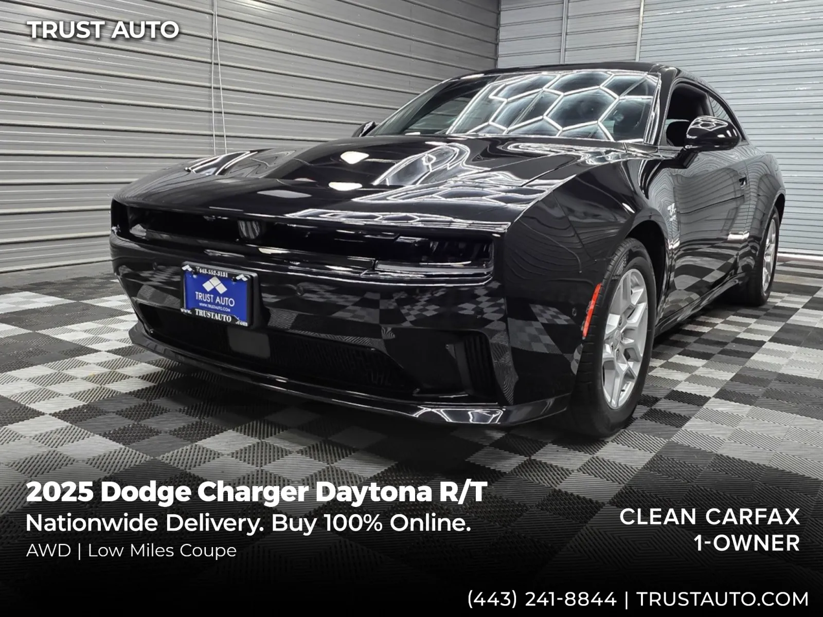 Black 2025 Dodge Charger Daytona R/T AWD Coupe for sale in Sykesville, MD