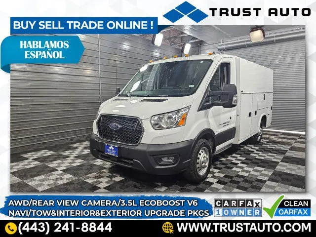 Used 2022 Ford Transit T-350 Cutaway AWD 138'' WB 10FT Box