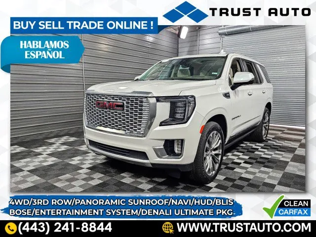2021 GMC Yukon Denali 4WD 7-Passenger Luxury SUV w/Ultimate Pkg for sale in Sykesville, MD