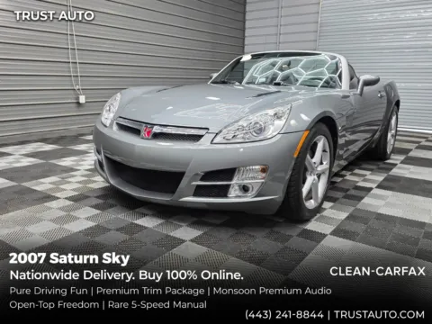 Silver 2007 Saturn Sky 5-Speed Manual Soft-Top Convertible Coupe for sale in Sykesville, MD