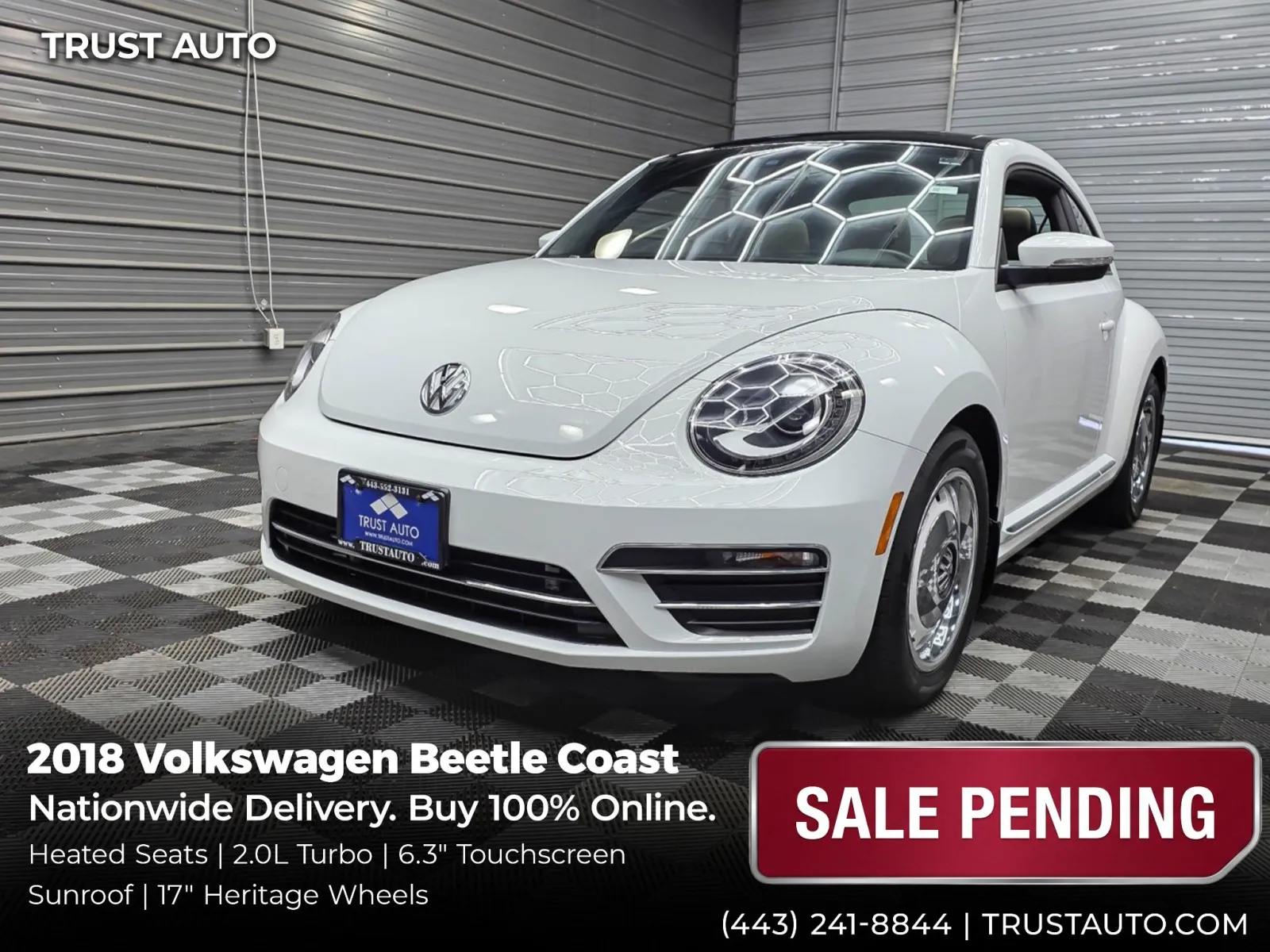 2018 Volkswagen Beetle Coast Hatchback for sale in Sykesville, MD