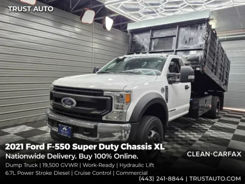 White 2021 Ford F-550 Super Duty Chassis XL Regular Cab DRW RWD for sale in Sykesville, MD