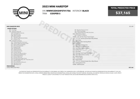 Another view of 2023 MINI Hardtop 4 Door Cooper S Hatchback w/Signature Trim for sale in Sykesville, MD at Trust Auto