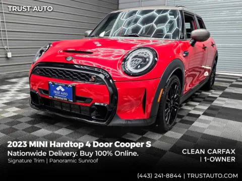 Red 2023 MINI Hardtop 4 Door Cooper S Hatchback w/Signature Trim for sale in Sykesville, MD