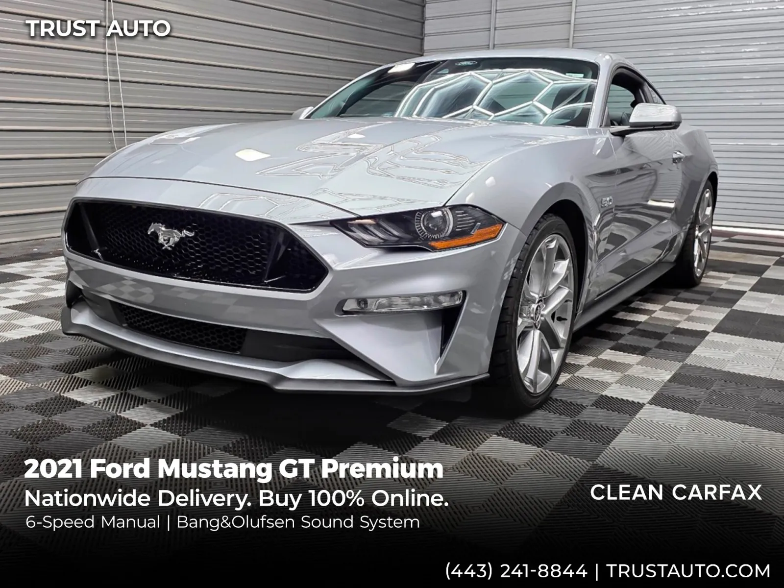 2021 Ford Mustang GT Premium 6-Speed Manual Sport Coupe