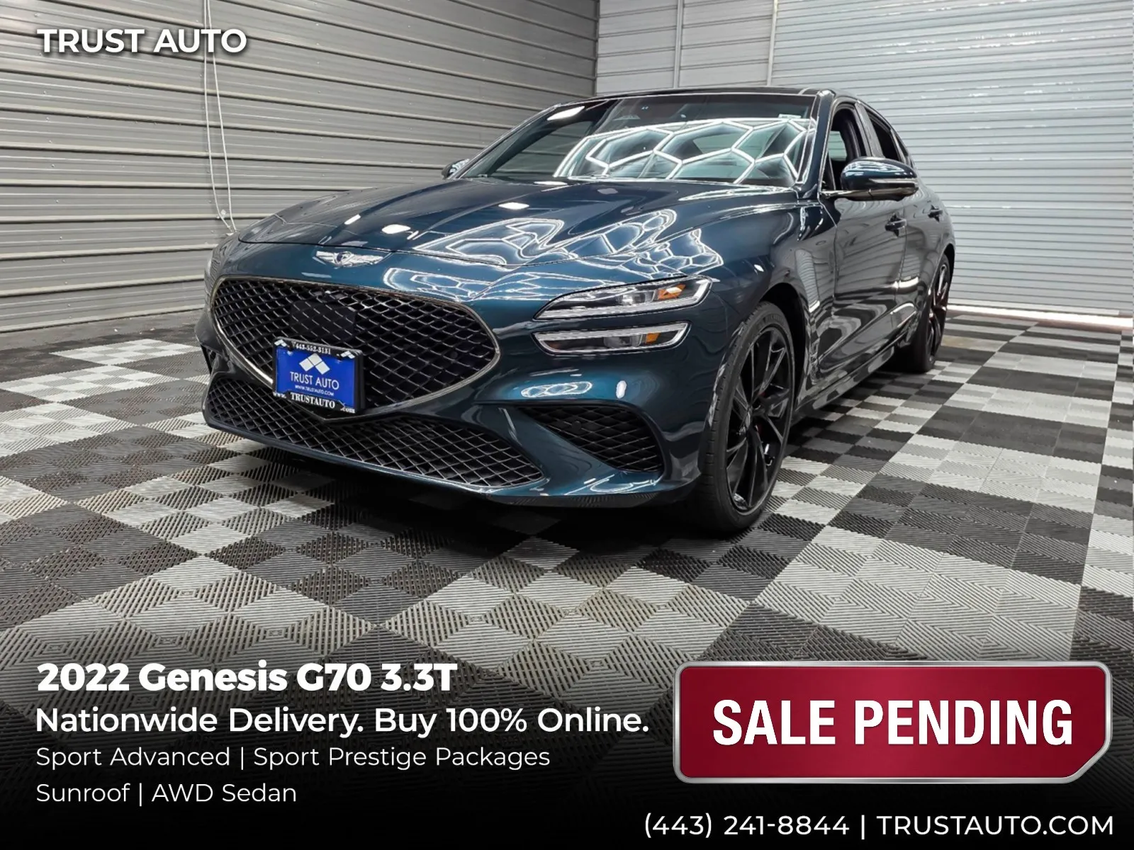 2022 Genesis G70 3.3T AWD Sedan w/Sport Advanced/Sport Prestige Pkgs for sale in Sykesville, MD