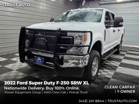 White 2022 Ford Super Duty F-250 SRW XL 4WD Crew Cab Pickup Truck for sale in Sykesville, MD
