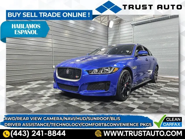 Used 2018 Jaguar XE S AWD Luxury Sedan w/Technology/Driver