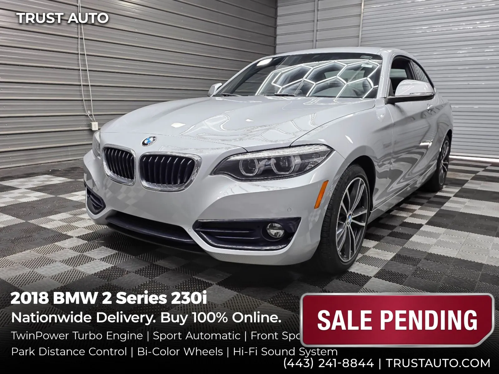 2018 BMW 2 Series 230i Coupe for sale in Sykesville, MD