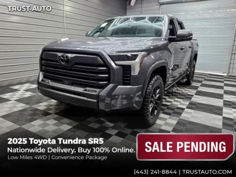 Gray 2025 Toyota Tundra SR5 4WD CrewMax Pickup Truck w/Convenience Pkg for sale in Sykesville, MD