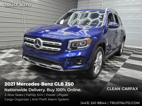Blue 2021 Mercedes-Benz GLB 250 7-Passenger Luxury SUV for sale in Sykesville, MD