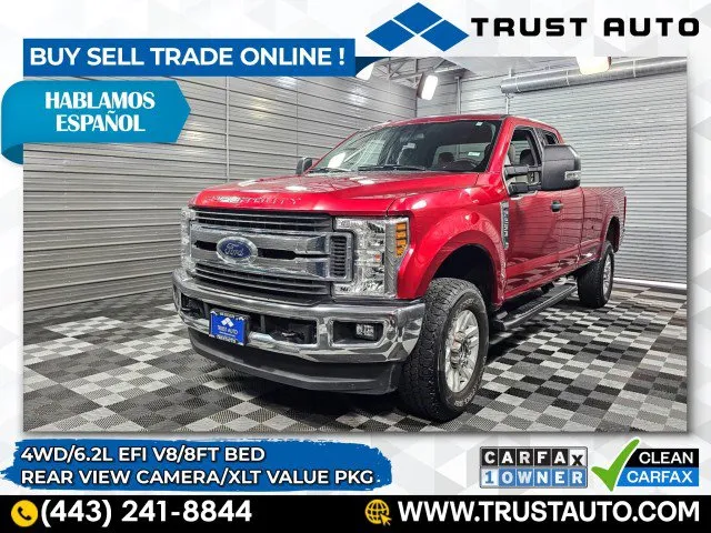 2018 Ford Super Duty F-250 XLT 4WD SuperCab 8FT Bed 6.2L EFI V8 Pickup Truck w/Value Pkg for sale in Sykesville, MD
